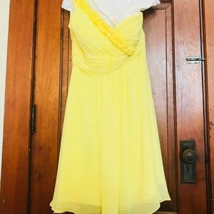 Flirty Yellow Bridesmaid Dress